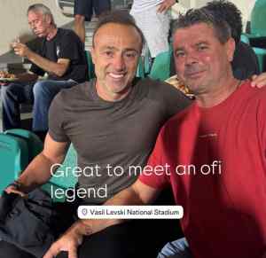 Ο Κόντης στη Σόφια, με τον "εγκεφαλικό" legend του ΟΦΗ Μετόντι Ντεγιάνοφ