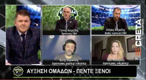 To &beta;ό&lambda;&epsilon;ϊ &tau;&omicron;&upsilon; &Omicron;&Phi;&Eta; &sigma;&tau;&eta;&nu; &Kappa;&Epsilon;&Rho;&Kappa;&Iota;&Delta;&Alpha; &tau;&eta;&sigmaf; &tau;&eta;&lambda;&epsilon;ό&rho;&alpha;&sigma;&eta;&sigmaf; CRETA: &Gamma;&iota;ά&nu;&nu;&eta;&sigmaf; &Kappa;&alpha;&lambda;&mu;&alpha;&zeta;ί&delta;&eta;&sigmaf; &kappa;&alpha;&iota; &Alpha;&nu;&delta;&rho;έ&alpha;&sigmaf; &Alpha;&nu;&delta;&rho;έ&alpha;&delta;&eta;&sigmaf;, &alpha;&pi;&omicron; &tau;&omicron; &gamma;ή&pi;&epsilon;&delta;&omicron;, &sigma;&tau;&omicron;...&sigma;&tau;&omicron;ύ&nu;&tau;&iota;&omicron;! (&Delta;&epsilon;ί&tau;&epsilon; ό&lambda;&eta; &tau;&eta;&nu; &epsilon;&kappa;&pi;&omicron;&mu;&pi;ή)