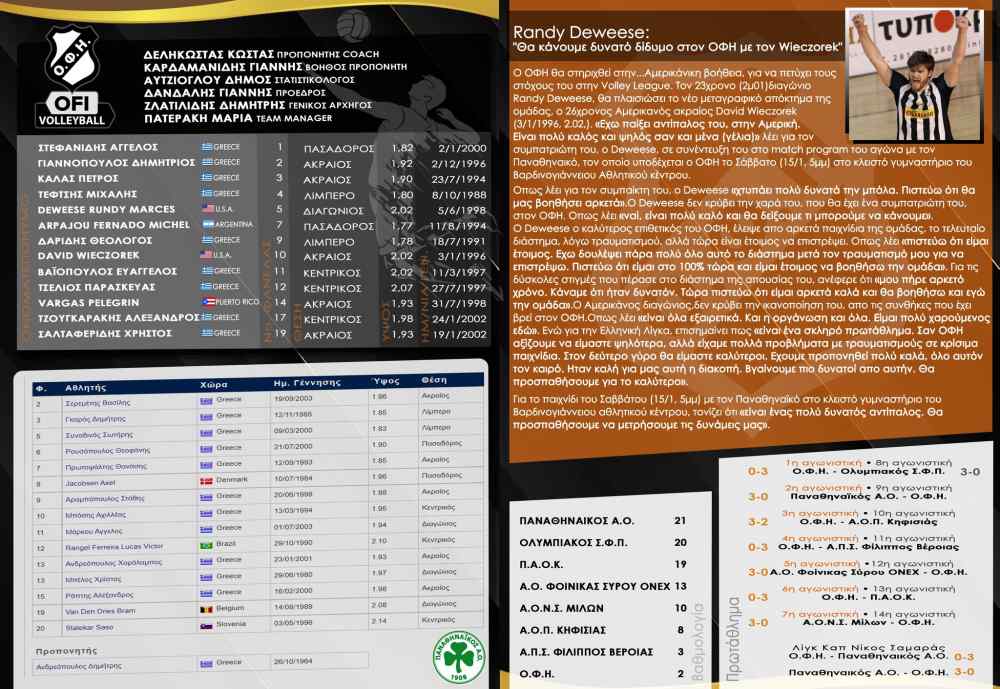 &Tau;&omicron; match programme &tau;&omicron;&upsilon; &Omicron;&Phi;&Eta;-&Pi;&Alpha;&Omicron;