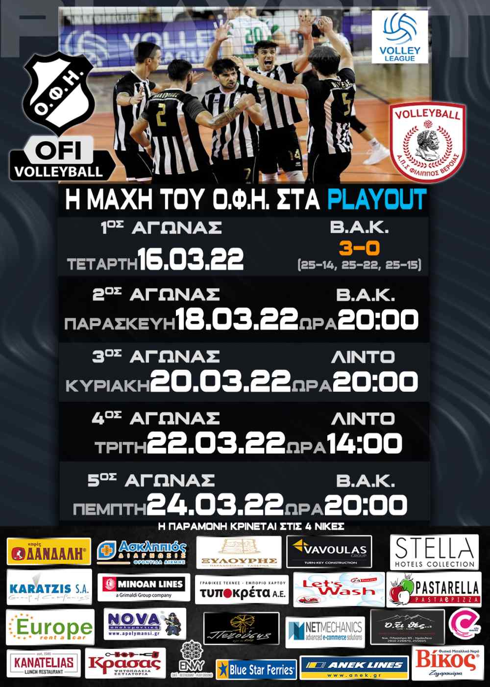 &Omicron; &Omicron;&Phi;&Eta; &psi;ά&chi;&nu;&epsilon;&iota; &tau;&omicron; 2-0 &alpha;&pi;έ&nu;&alpha;&nu;&tau;&iota; &sigma;&tau;&omicron;&nu; &Phi;ί&lambda;&iota;&pi;&pi;&omicron; &Beta;έ&rho;&omicron;&iota;&alpha;&sigmaf;