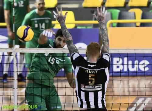 &Eta; &epsilon;&iota;&kappa;ό&nu;&alpha; &tau;&eta;&sigmaf; &delta;&epsilon;ύ&tau;&epsilon;&rho;&eta;&sigmaf; &alpha;&gamma;&omega;&nu;&iota;&sigma;&tau;&iota;&kappa;ή&sigmaf; &sigma;&tau;&eta;&nu; Volley League- E&nu; &alpha;&nu;&alpha;&mu;&omicron;&nu;ή &tau;&omega;&nu; &epsilon;&xi;&epsilon;&lambda;ί&xi;&epsilon;&omega;&nu;