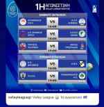 Volley League: &Pi;&rho;&epsilon;&mu;&iota;έ&rho;&alpha; &epsilon;&kappa;&tau;ό&sigmaf; έ&delta;&rho;&alpha;&sigmaf; &mu;&epsilon; &tau;&omicron;&nu; &Phi;&lambda;&omicron;ί&sigma;&beta;&omicron; &omicron; &Omicron;&Phi;&Eta;-&Tau;&omicron; &pi;&rho;ό&gamma;&rho;&alpha;&mu;&mu;&alpha; &kappa;&alpha;&iota; &omicron;&iota; &delta;&iota;&alpha;&iota;&tau;&eta;&tau;έ&sigmaf; &tau;&eta;&sigmaf; 1&eta;&sigmaf; &alpha;&gamma;&omega;&nu;&iota;&sigma;&tau;&iota;&kappa;ή&sigmaf;